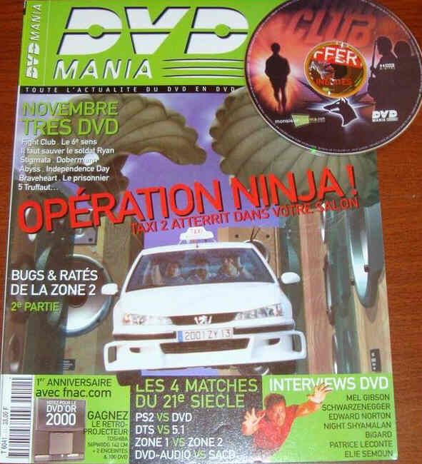 DVD MANIA magazine side cover Issue 11 November 2000
