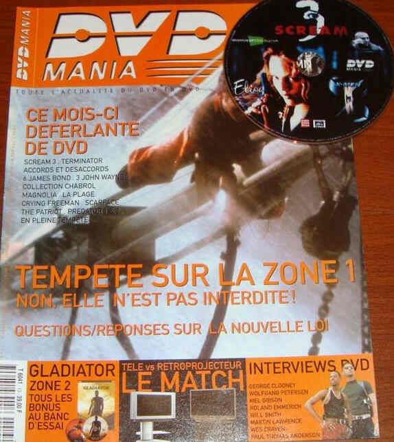 DVD MANIA magazine side cover Issue 13 February 2001