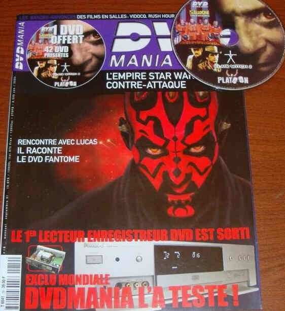 DVD MANIA magazine side cover Issue 19 September 2001