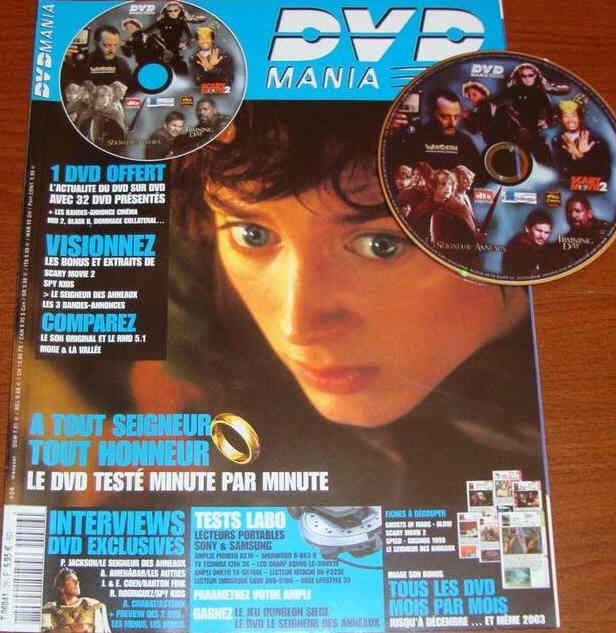 DVD MANIA magazine side cover Issue 26 July/August 2002