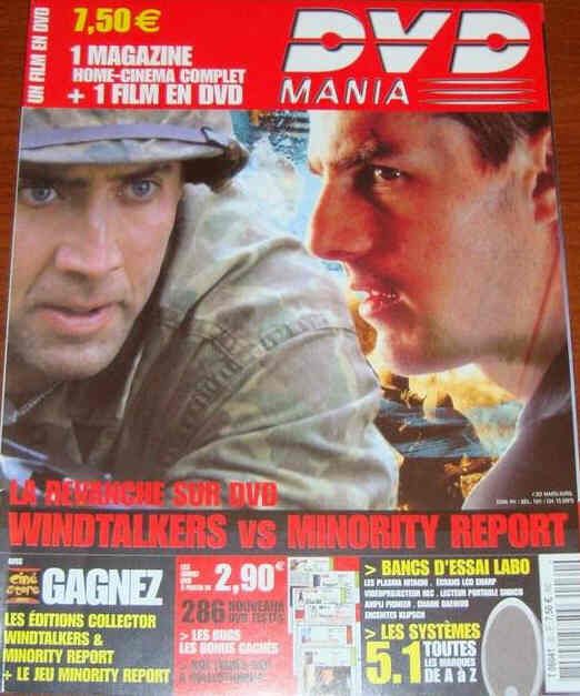 DVD MANIA magazine side cover Issue 30 March/April 2003
