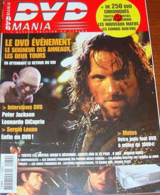 DVD MANIA magazine side cover Issue 32 July/August 2003