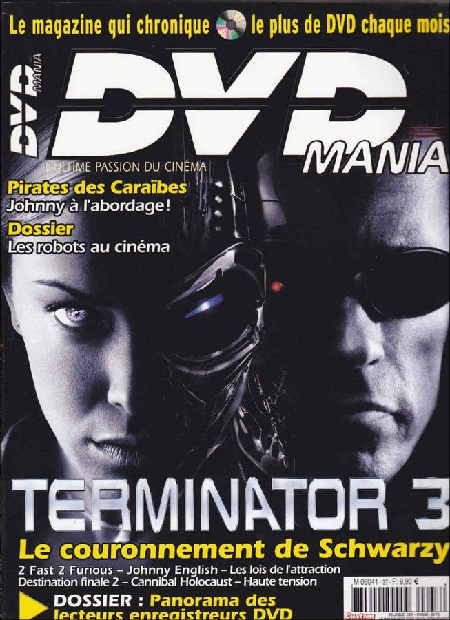 DVD MANIA magazine side cover Issue 37 February 2004