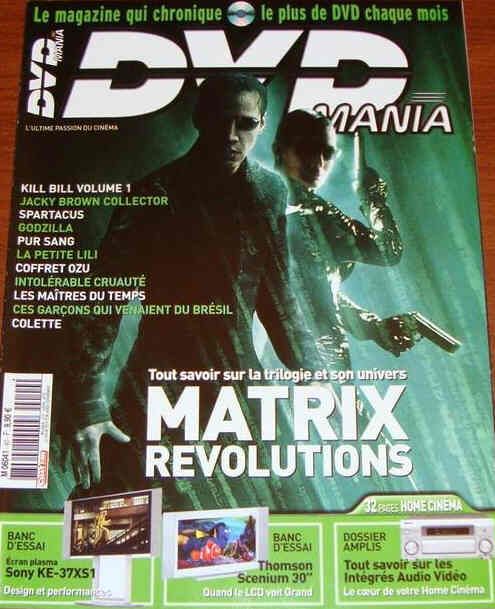 DVD MANIA magazine side cover Issue 40 May 2004