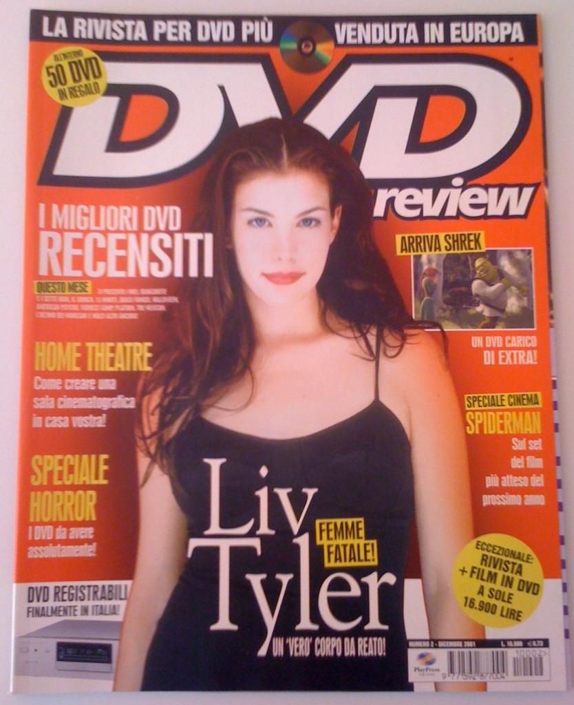 DVD REVIEW (It) magazine side cover Issue 2 December 2001