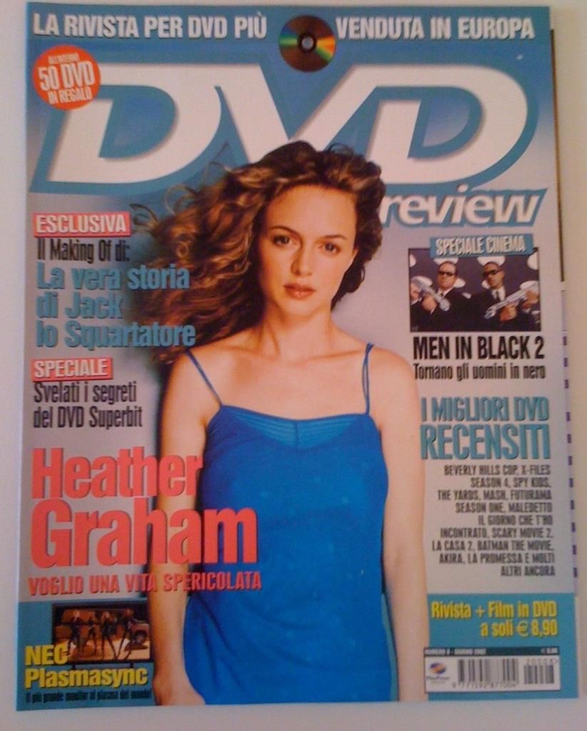 DVD REVIEW (It) magazine side cover Issue 8 June 2002