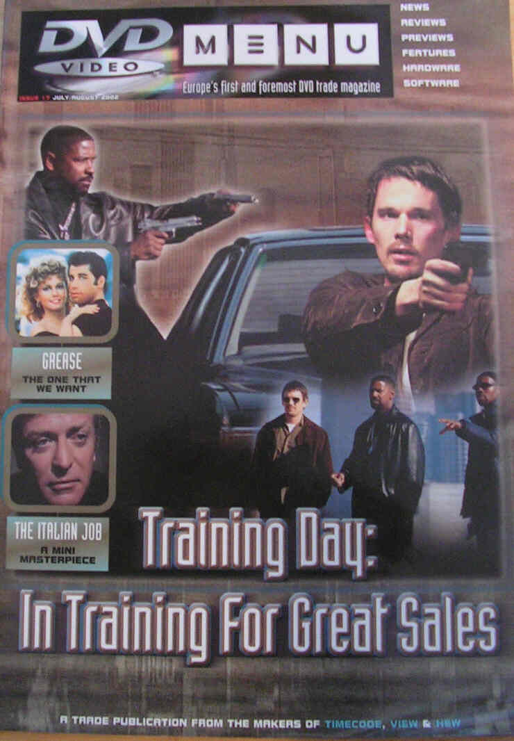 DVD VIDEO MENU magazine side cover Issue 17 July-August 2002