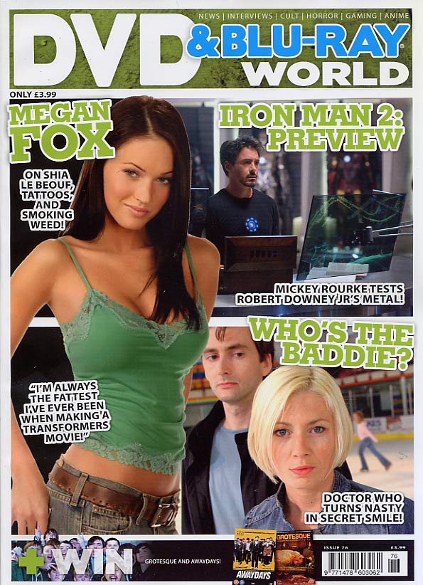 DVD WORLD magazine side cover Issue 76 September 2009