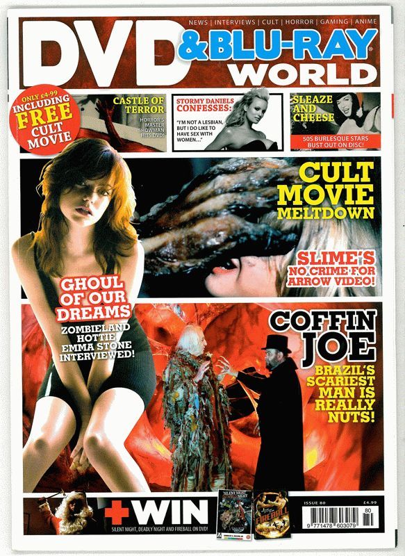 DVD WORLD magazine side cover Issue 80 January 2010