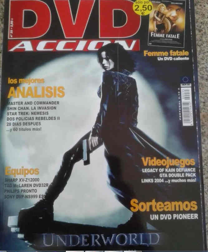 DVD ACCION PORTUGAL magazine side cover Issue 35   