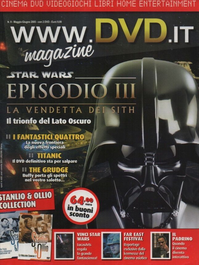 DVD.IT FILM MAGAZINE magazine side cover Issue 9 May/June 2005