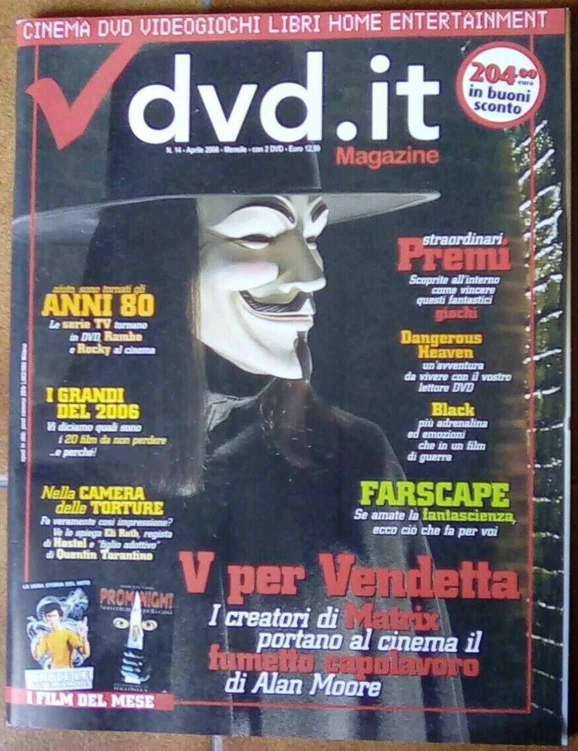 DVD.IT FILM MAGAZINE magazine side cover Issue 14  April 2006