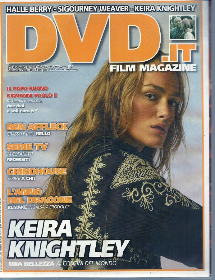 DVD.IT FILM MAGAZINE magazine side cover Issue 18 April 2007