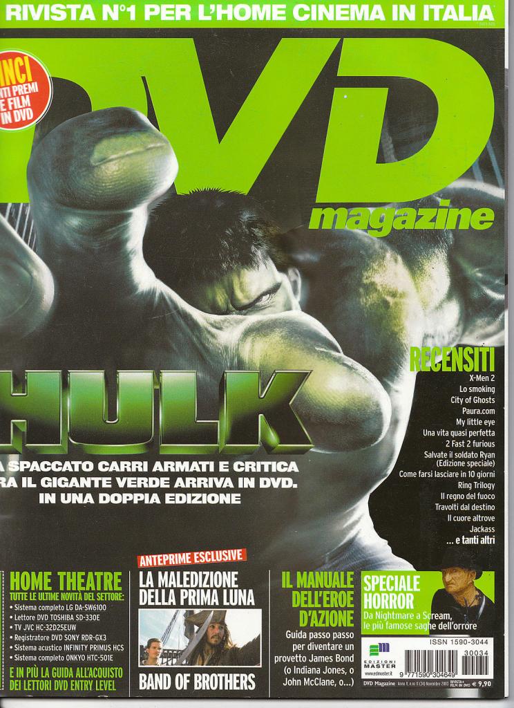 DVD MAGAZINE magazine side cover Issue 34 November 2003