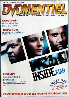 DVDMENTIEL magazine side cover Issue 10  October 2006