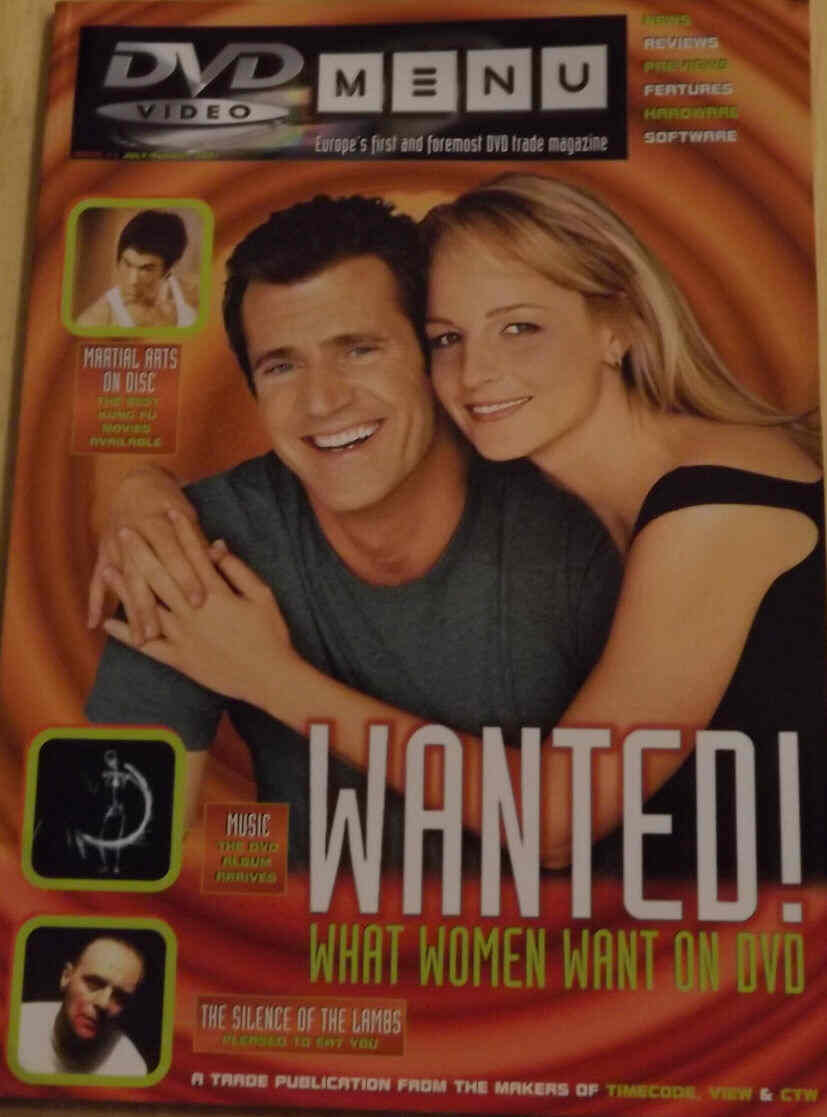 DVD VIDEO MENU magazine side cover Issue 11 July/August 2001