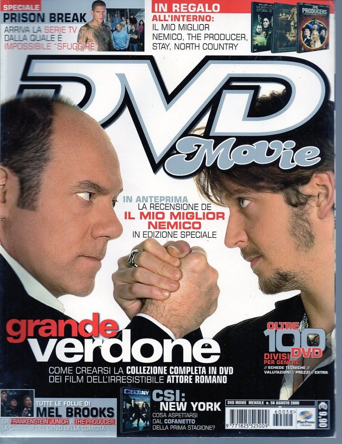 DVD MOVIE magazine side cover Issue 58 August 2006