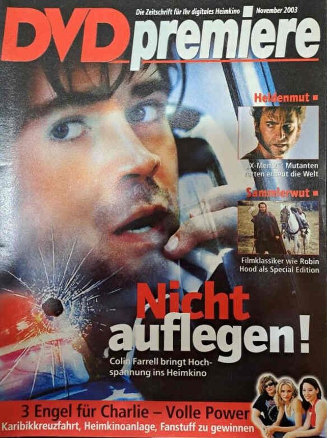 DVD PREMIERE magazine side cover  November 2003