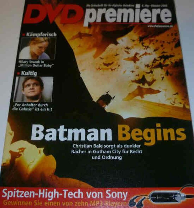DVD PREMIERE magazine side cover  October 2005