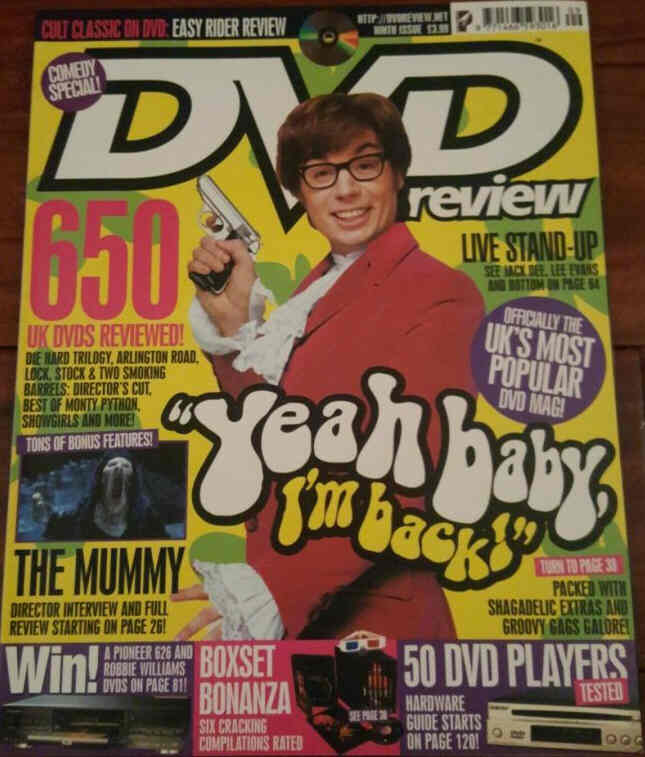 DVD REVIEW magazine side cover Issue 9  2000