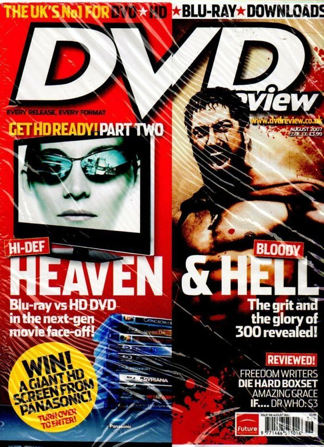 DVD REVIEW magazine side cover Issue 106 August 2007
