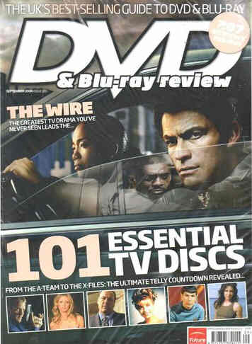 DVD REVIEW magazine side cover Issue 120 September 2008