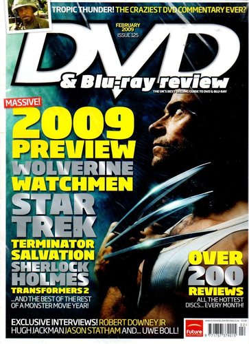 DVD REVIEW magazine side cover Issue 125 February 2009