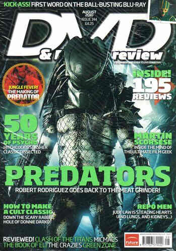 DVD REVIEW magazine side cover Issue 144 Summer ? 2010