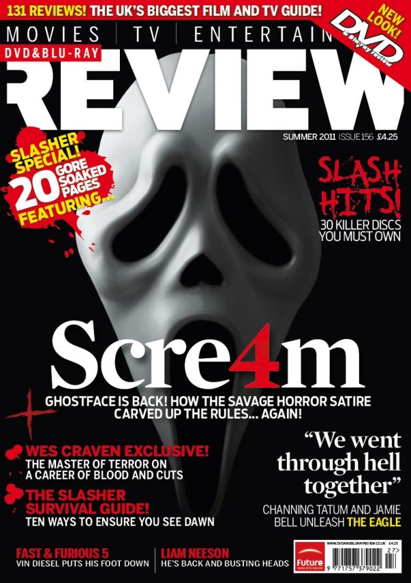 DVD REVIEW magazine side cover Issue 156 August/Summer 2011