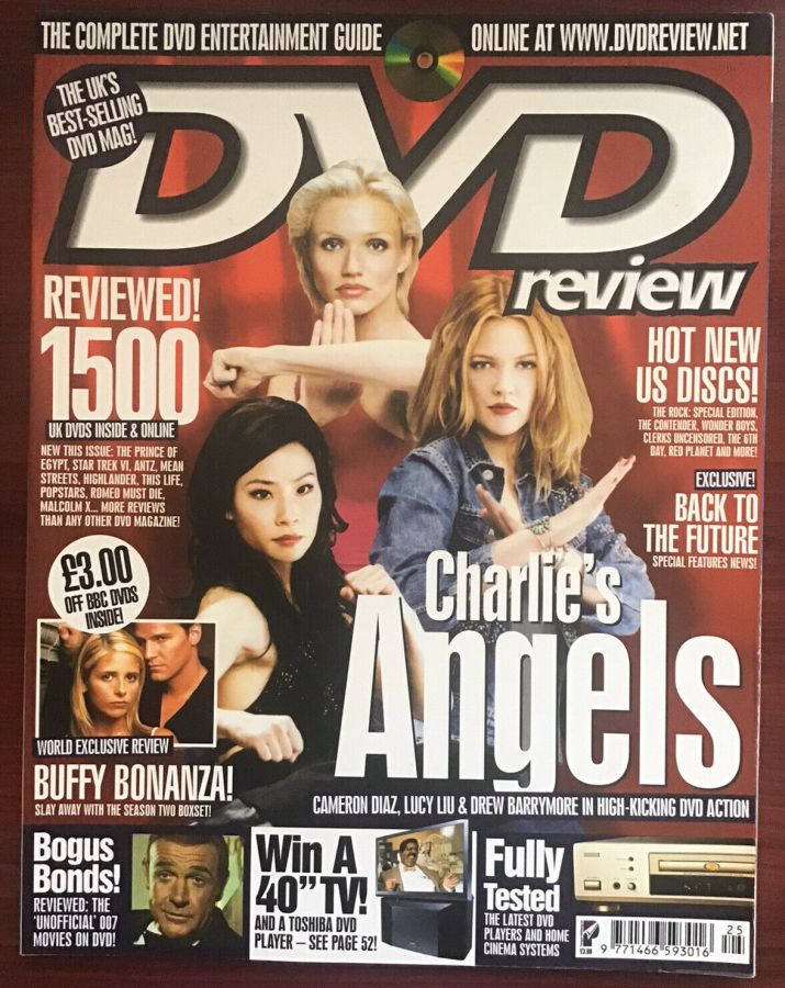 DVD REVIEW magazine side cover Issue 25  2001