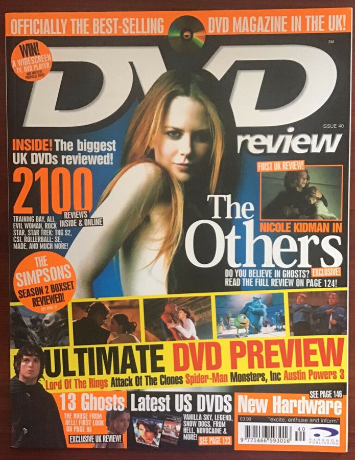 DVD REVIEW magazine side cover Issue 40  2002