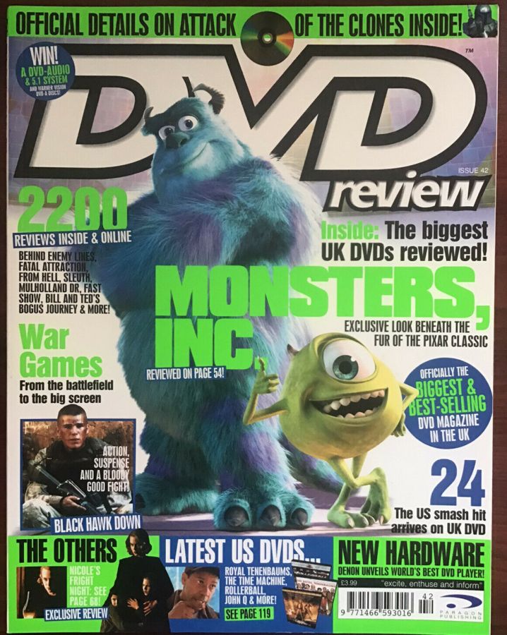 DVD REVIEW magazine side cover Issue 42  2002