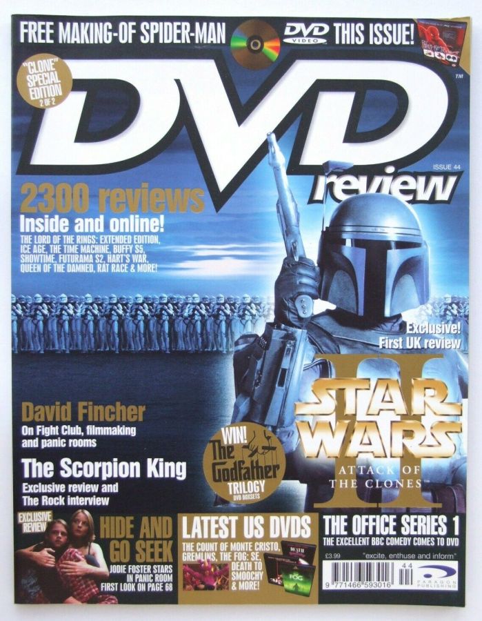 DVD REVIEW magazine side cover Issue 44  2002