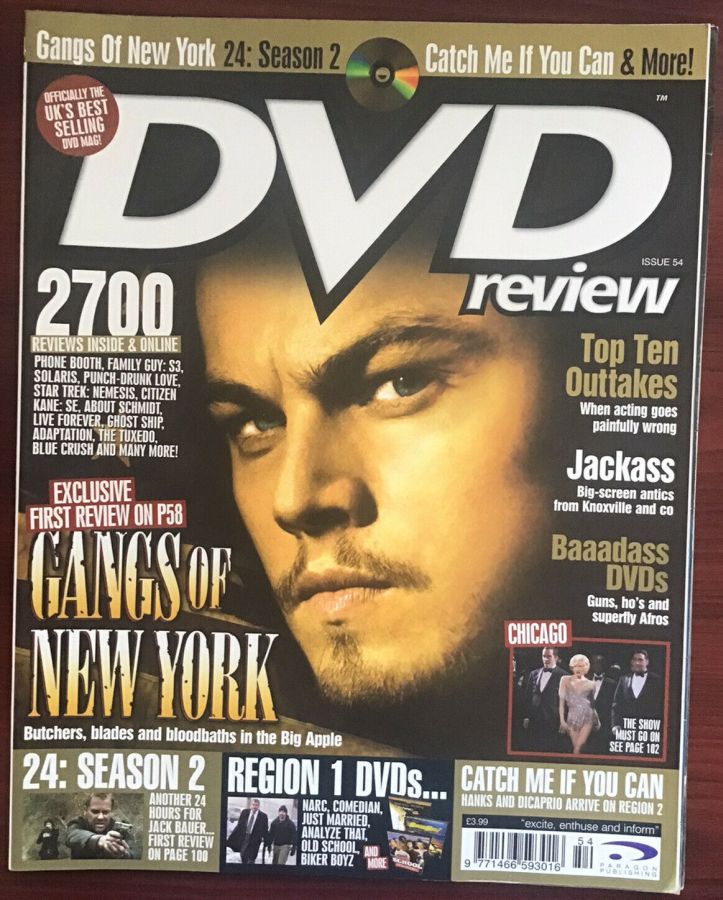 DVD REVIEW magazine side cover Issue 54  2003