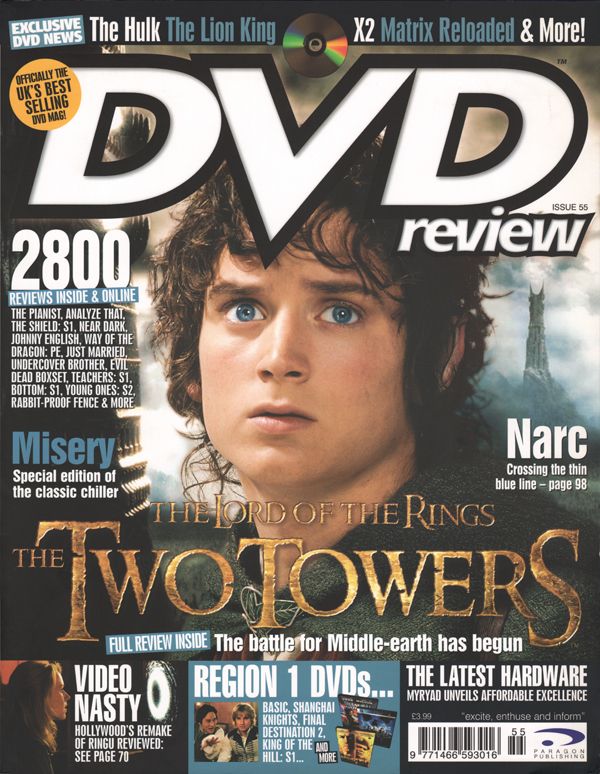 DVD REVIEW magazine side cover Issue 55  2003