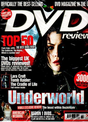 DVD REVIEW magazine side cover Issue 60 January 2004