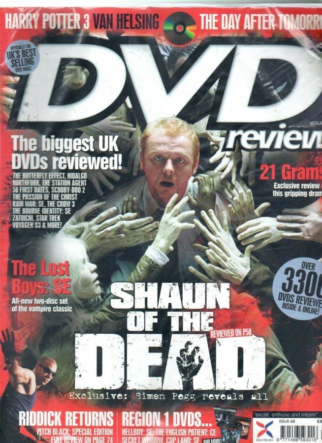 DVD REVIEW magazine side cover Issue 68 August 2004