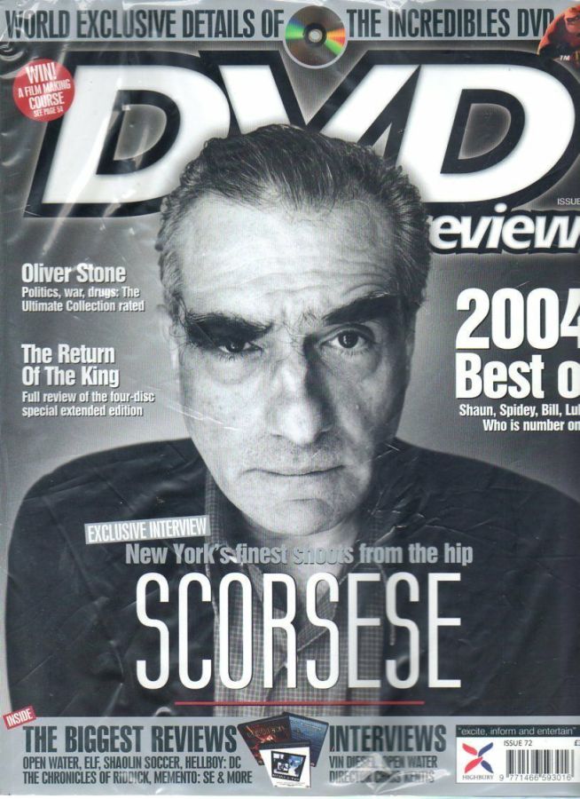 DVD REVIEW magazine side cover Issue 72 December 2004