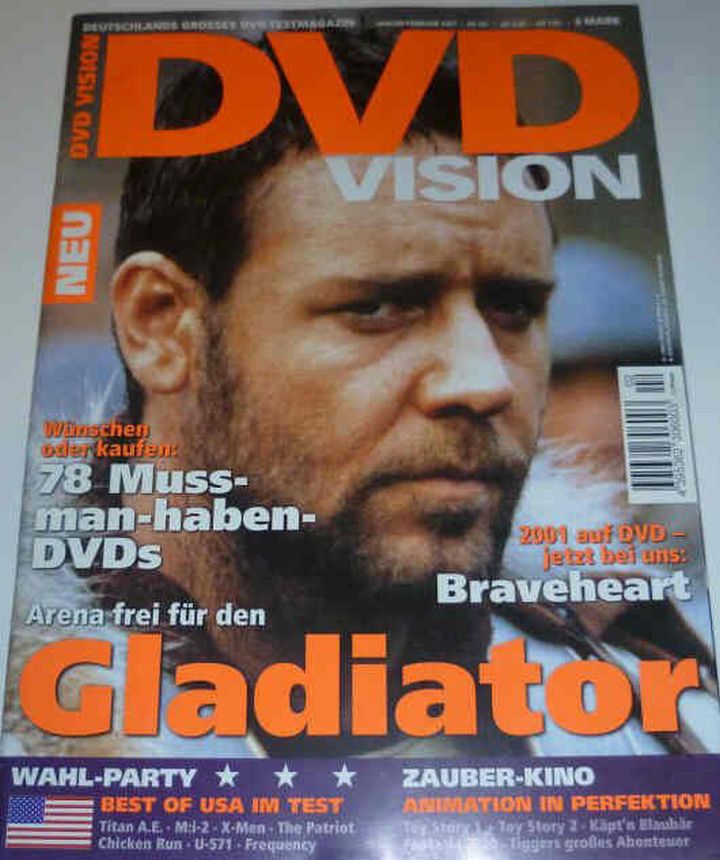 DVD VISION (De) magazine side cover Issue 2  January/February 2001