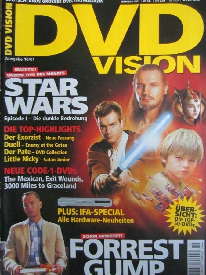 DVD VISION (De) magazine side cover Issue 10  2001