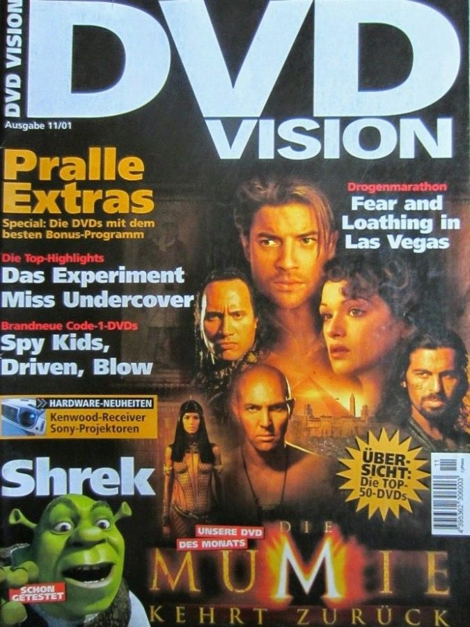 DVD VISION (De) magazine side cover Issue 11  2001