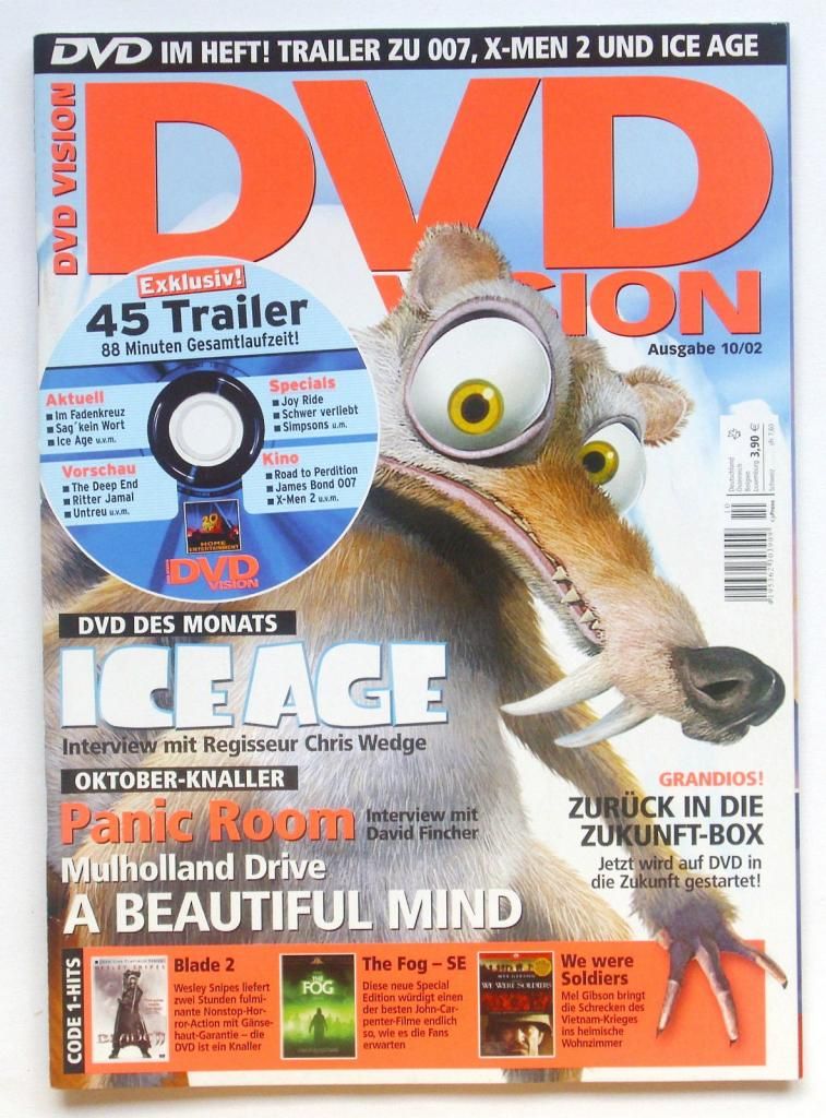DVD VISION (De) magazine side cover Issue 10 October 2002