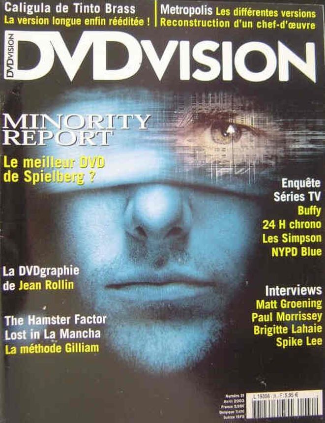 DVDVISION magazine side cover Issue 31 April 2003