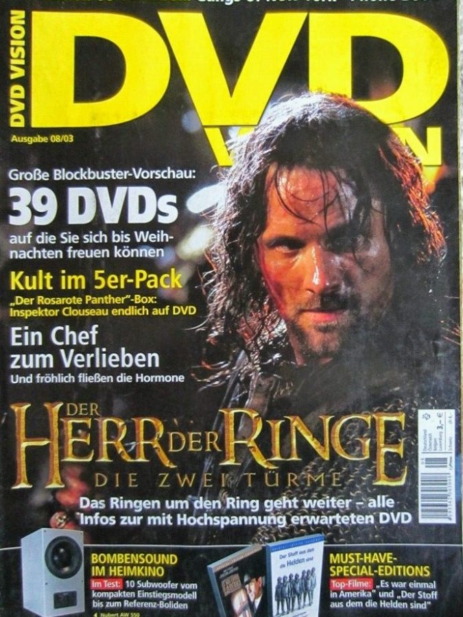 DVD VISION (De) magazine side cover Issue 8  2003