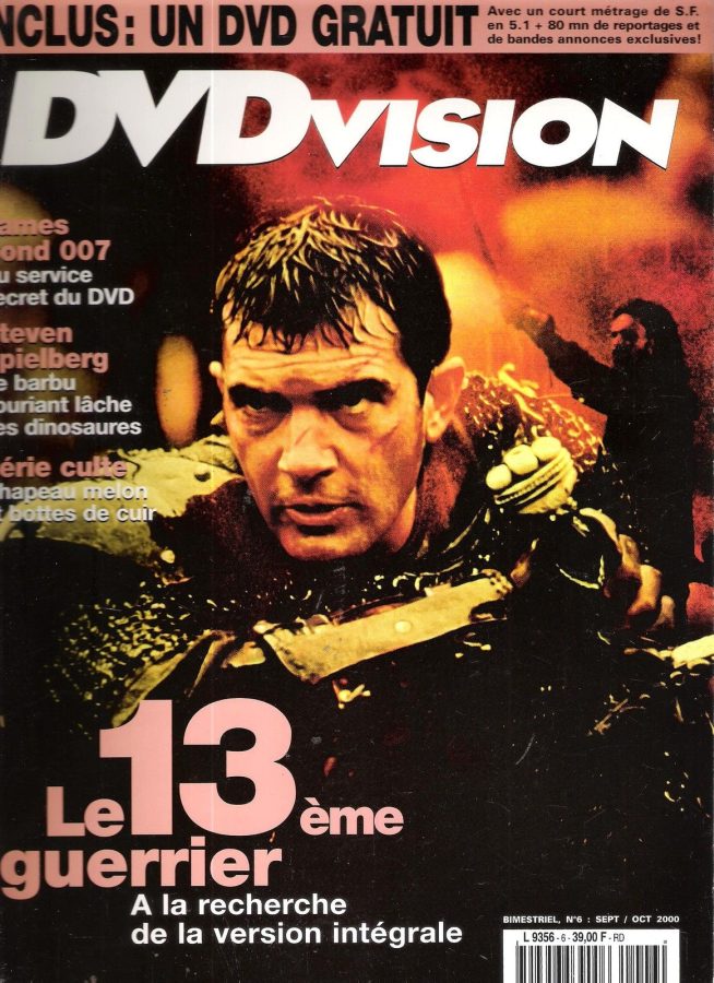 DVDVISION magazine side cover Issue 6 September/October 2000