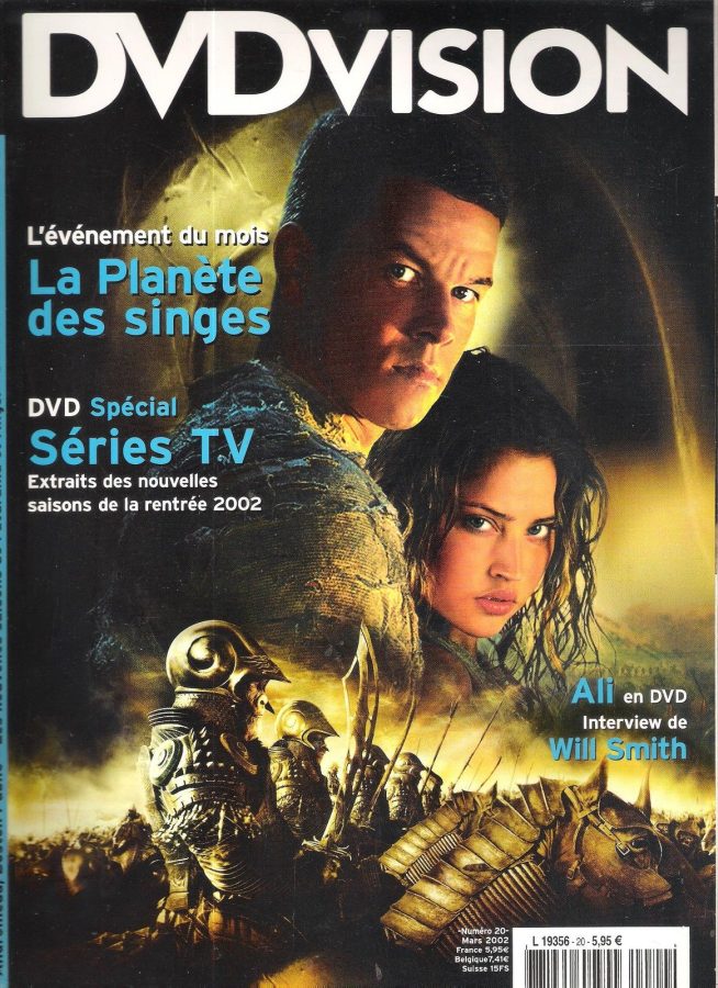 DVDVISION magazine side cover Issue 20 March 2002