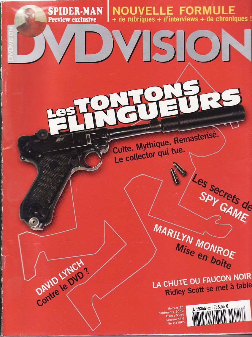 DVDVISION magazine side cover Issue 25 September 2002