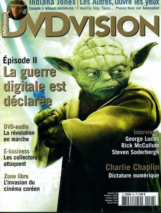 DVDVISION magazine side cover Issue 26 October 2002