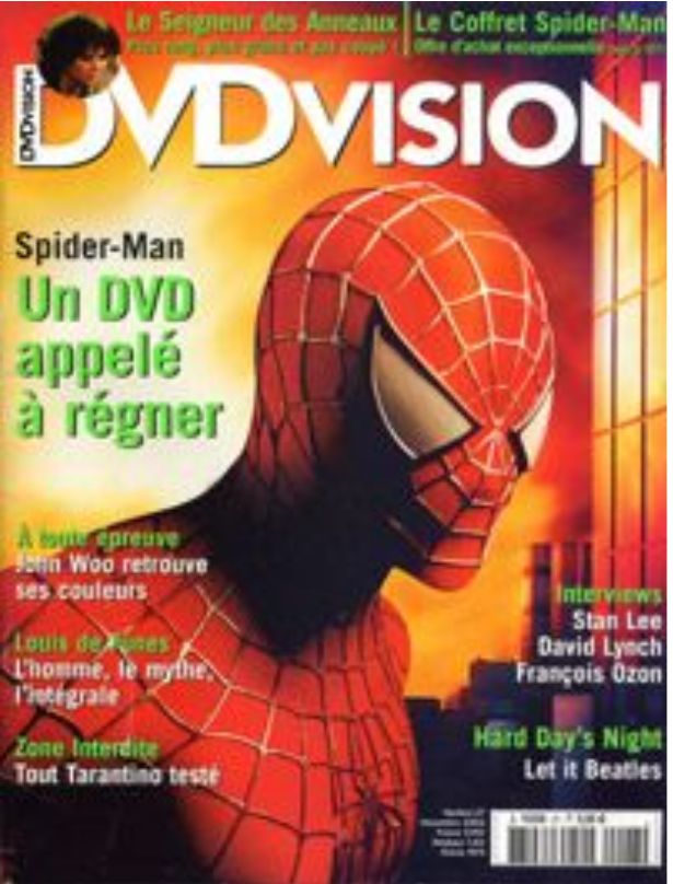 DVDVISION magazine side cover Issue 27 November 2002