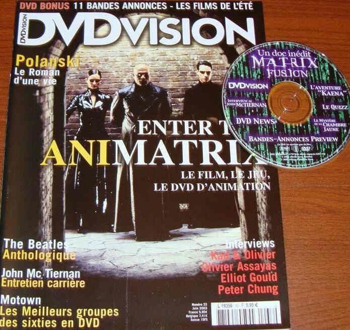DVDVISION magazine side cover Issue 33 June 2003
